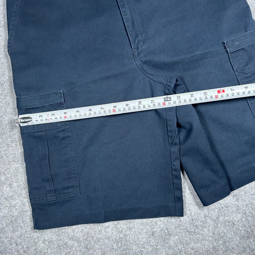 Dickies Cargo Shorts Mens 34(32x10) Navy Blue Loose Fit Workwear Skate Utility - Picture 4 of 14